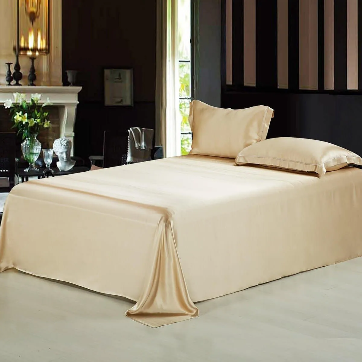 19 Momme Seamless Pure 4PCS Silk Bedding Set