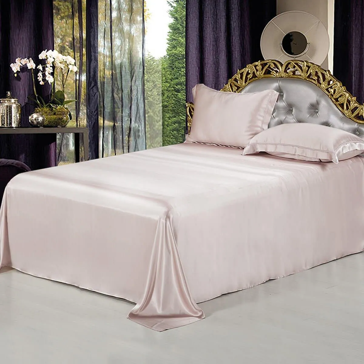 19 Momme Seamless Pure 4PCS Silk Bedding Set