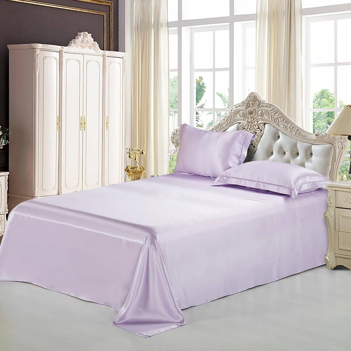 19 Momme Seamless Pure 4PCS Silk Bedding Set
