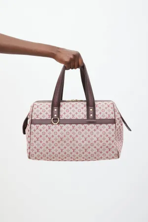 2001 Burgundy Monogram Canvas Josephine Bag