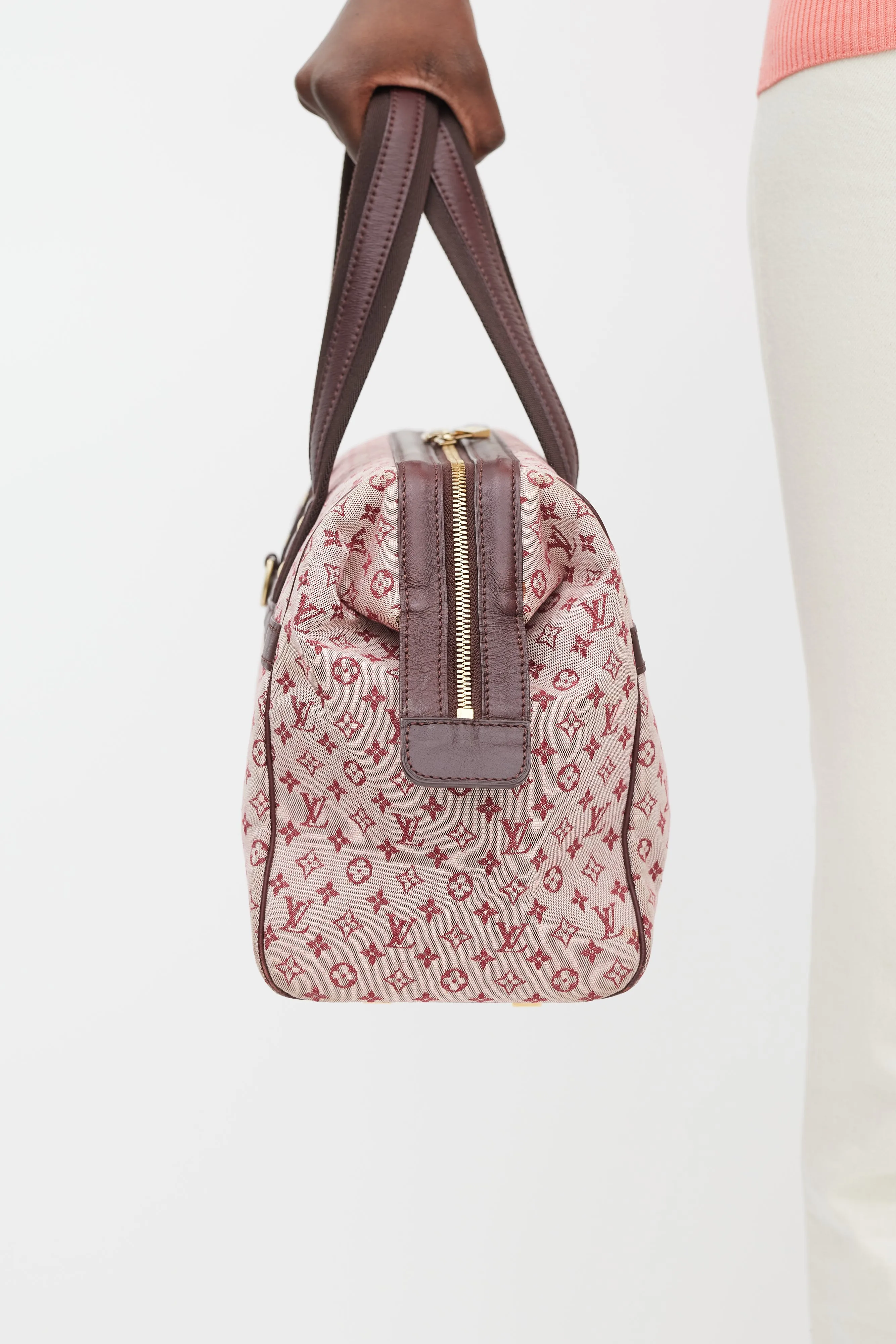2001 Burgundy Monogram Canvas Josephine Bag
