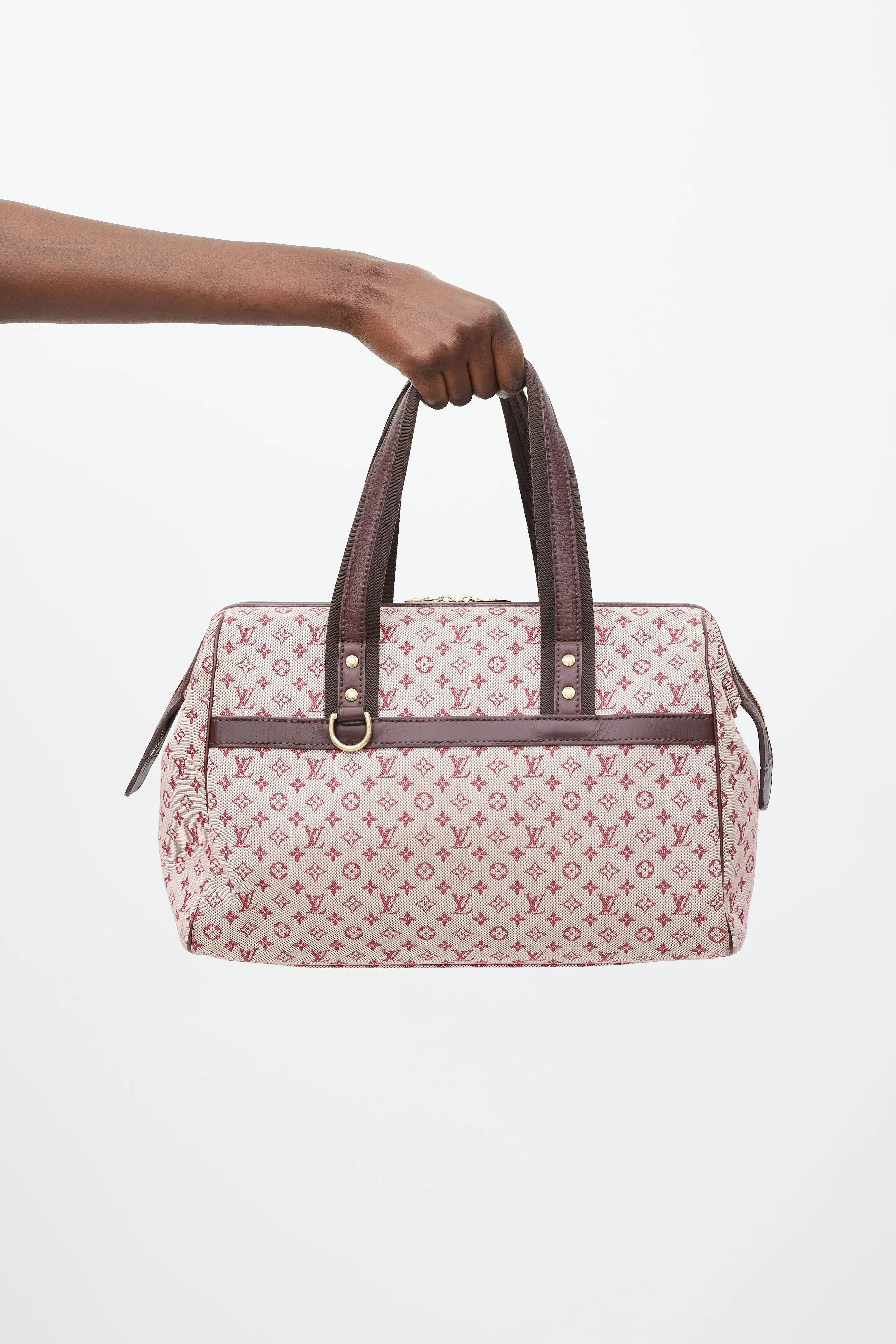 2001 Burgundy Monogram Canvas Josephine Bag