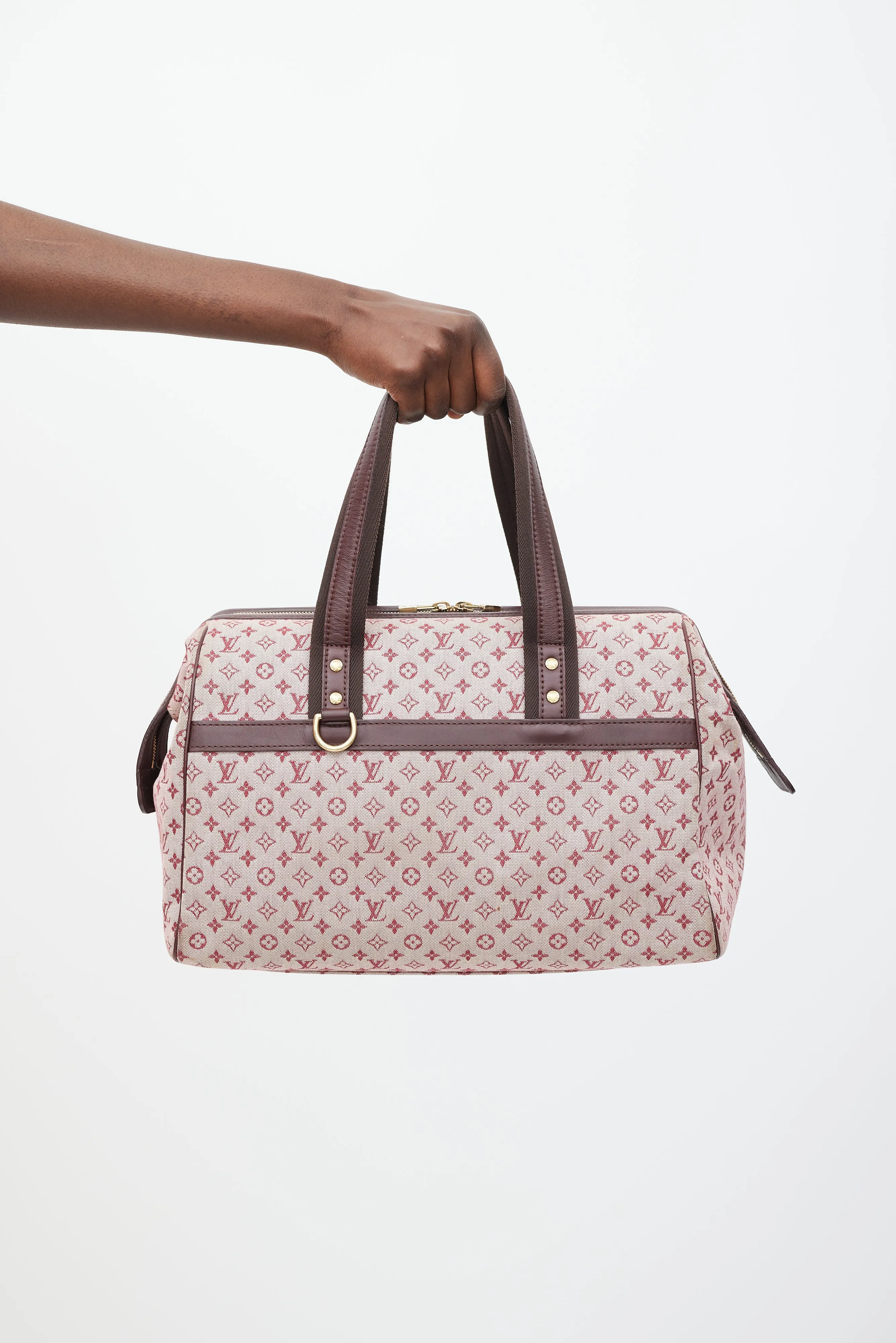 2001 Burgundy Monogram Canvas Josephine Bag