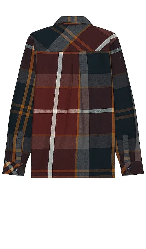 Barbour Lannich Overshirt in Burgundy