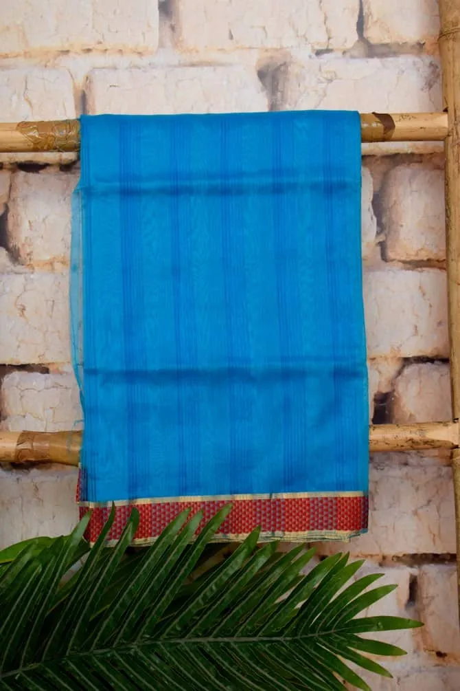 Blue Handloom Maheshwari Silk Set