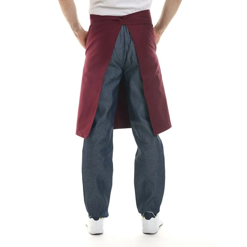 Burgundy Half Kitchen Apron - MANELLI
