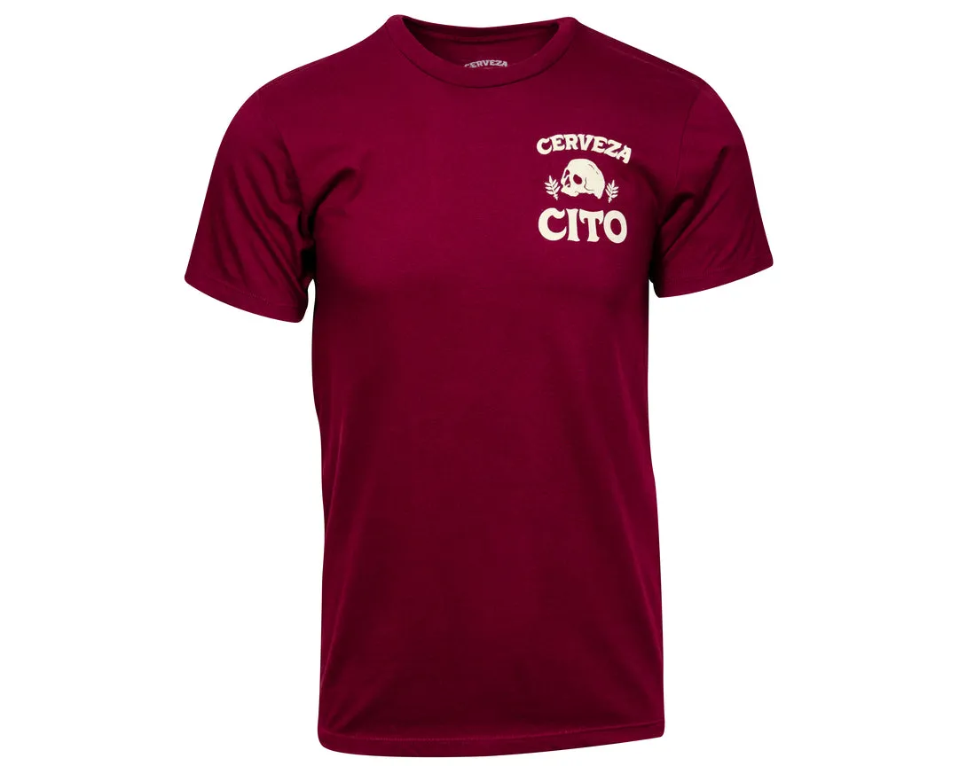 Cerveza Cito Tee - Burgundy
