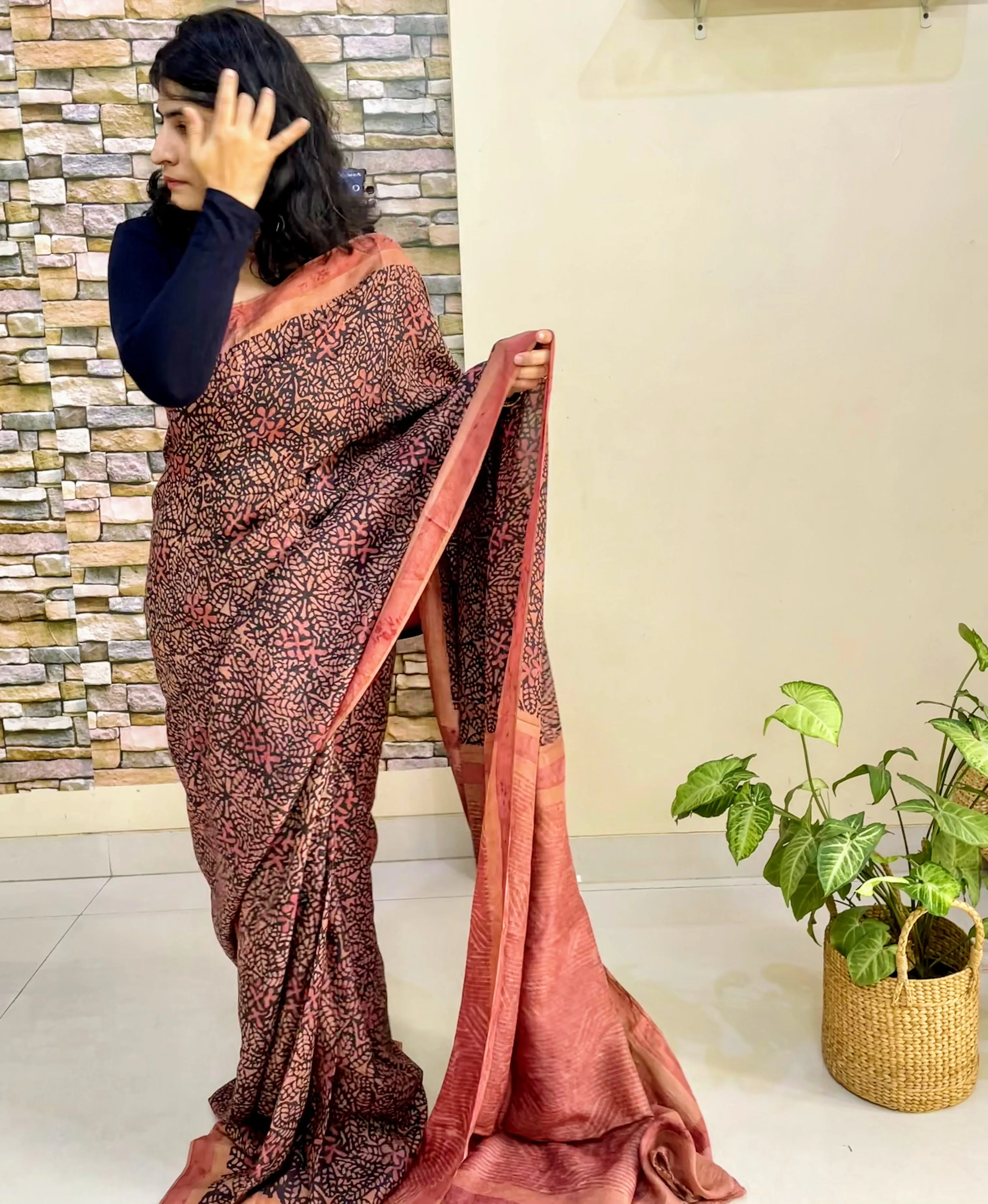 Champa Mulberry Silk Saree