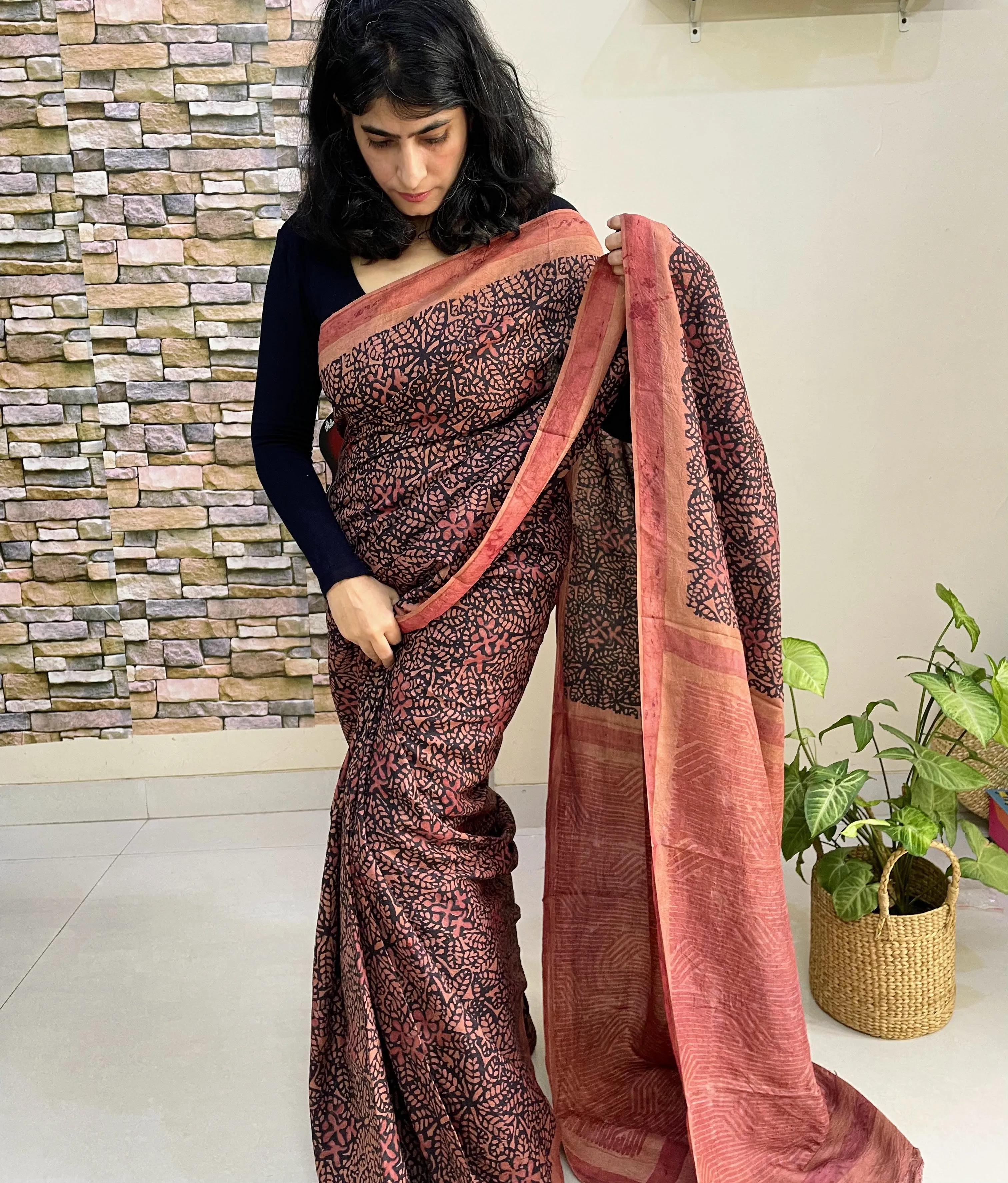 Champa Mulberry Silk Saree