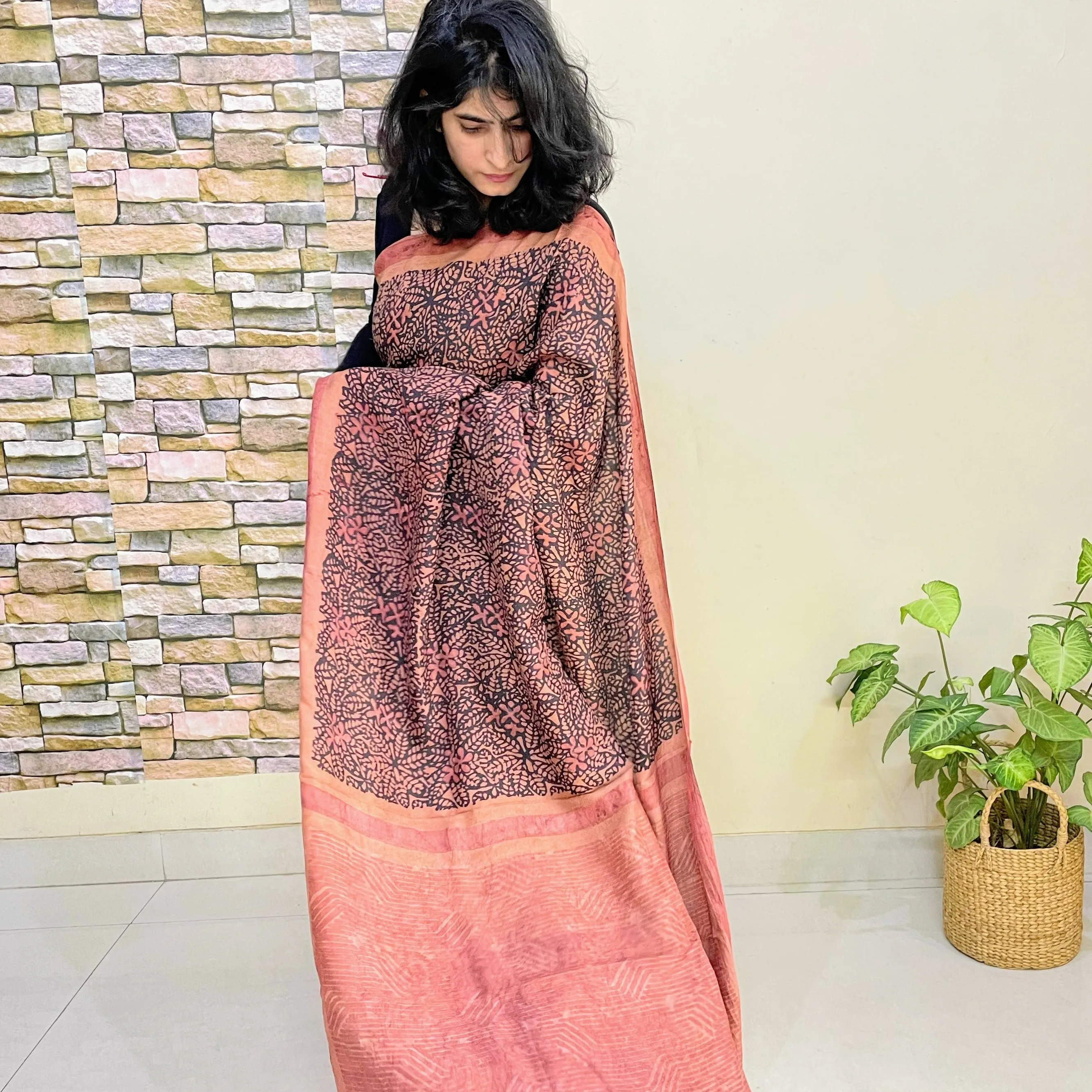 Champa Mulberry Silk Saree