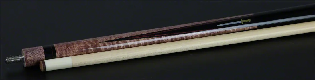 Meucci Hall Of Fame Medieval Burgundy Stained Pool Cue with Pro Shaft - HOF07BURPRO
