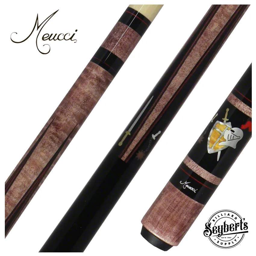 Meucci Hall Of Fame Medieval Burgundy Stained Pool Cue with Pro Shaft - HOF07BURPRO