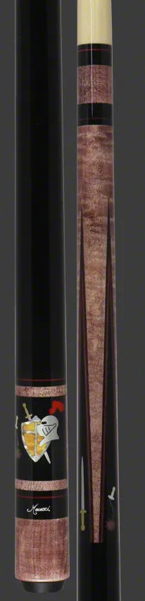 Meucci Hall Of Fame Medieval Burgundy Stained Pool Cue with Pro Shaft - HOF07BURPRO
