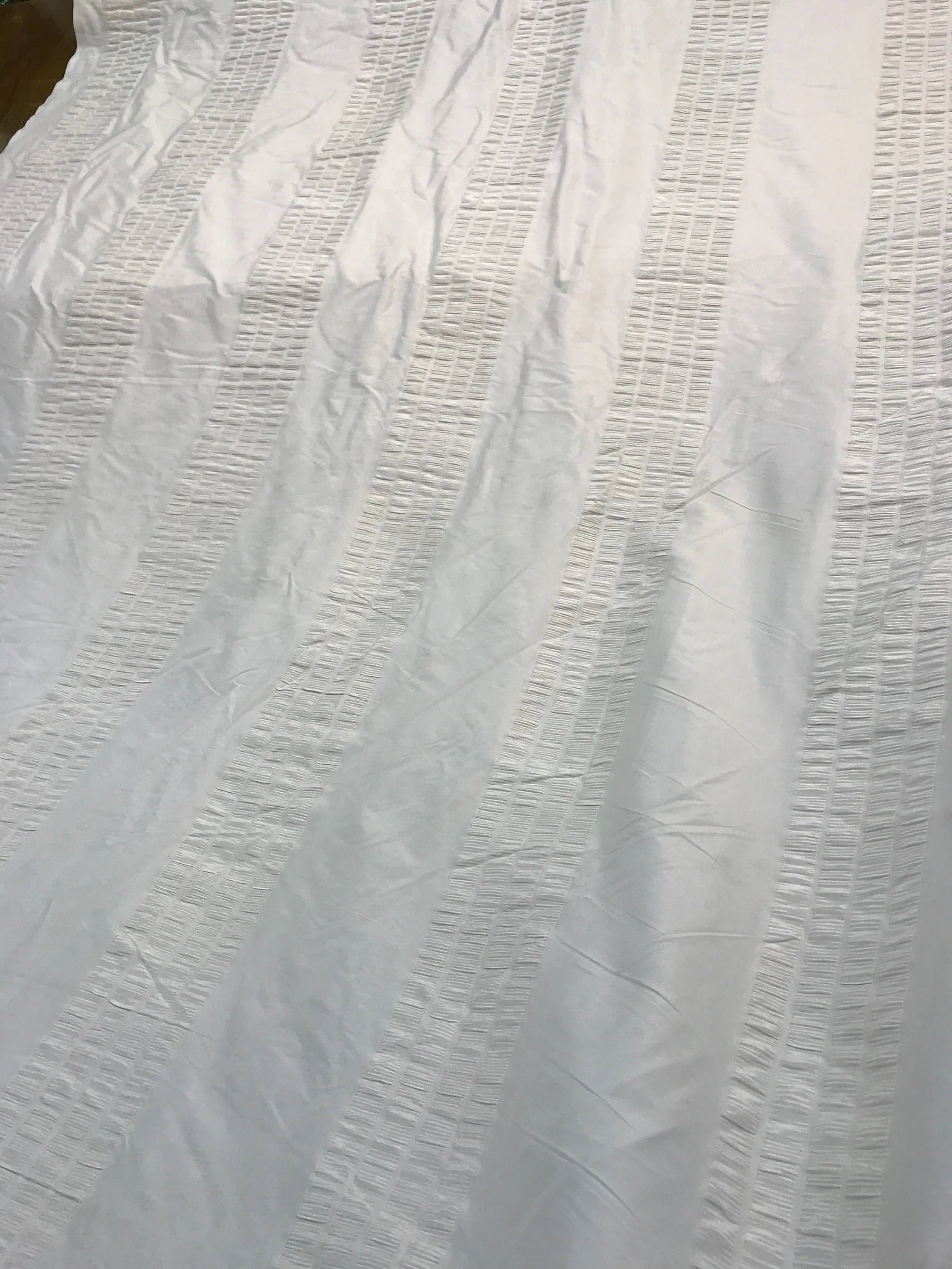 Silk crinkle taffeta ivory 54&quot; wide