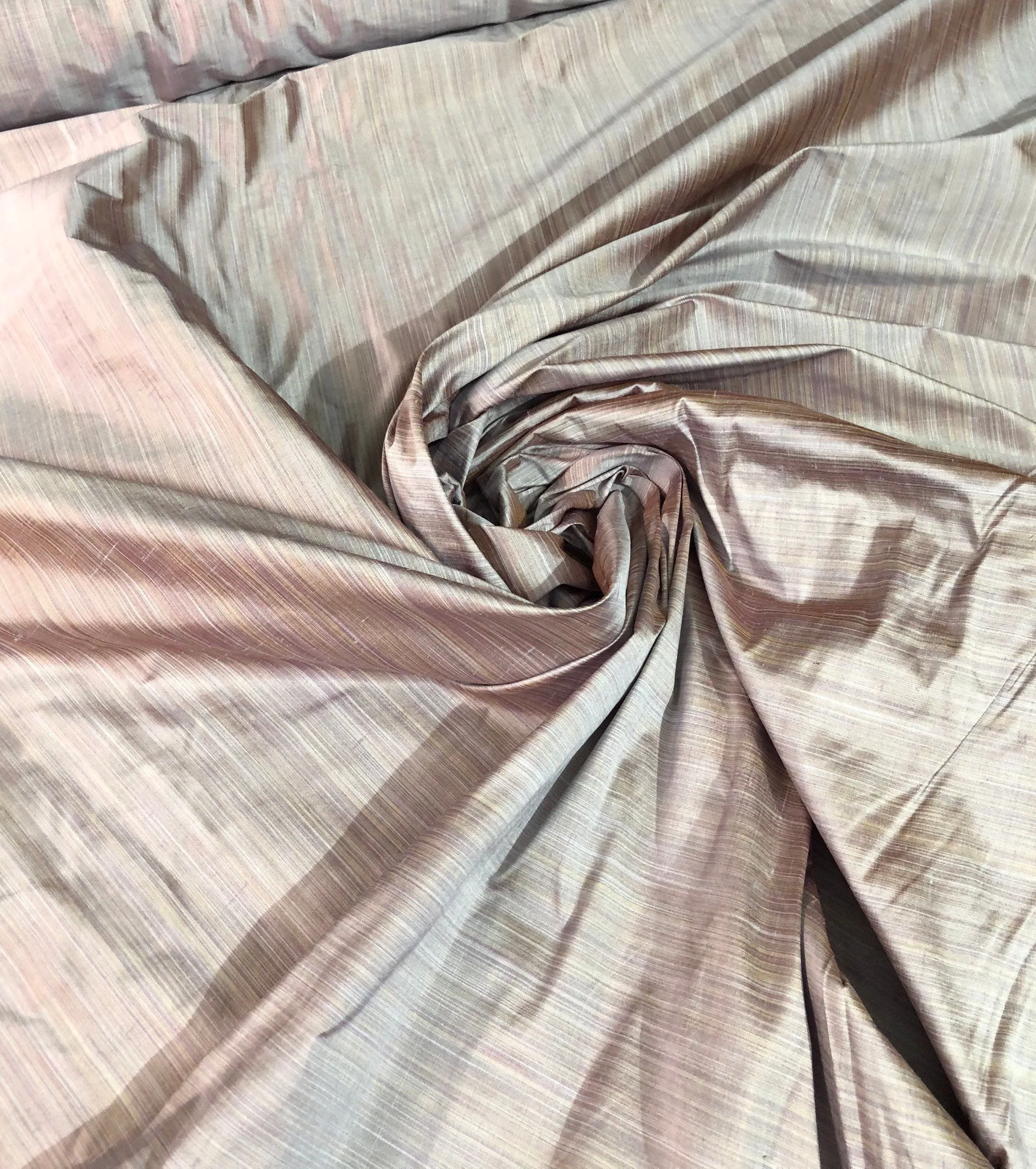 Silk shantung pinstripes 54&quot; wide   Beautiful lilac color    Fabric sold bybthe yard