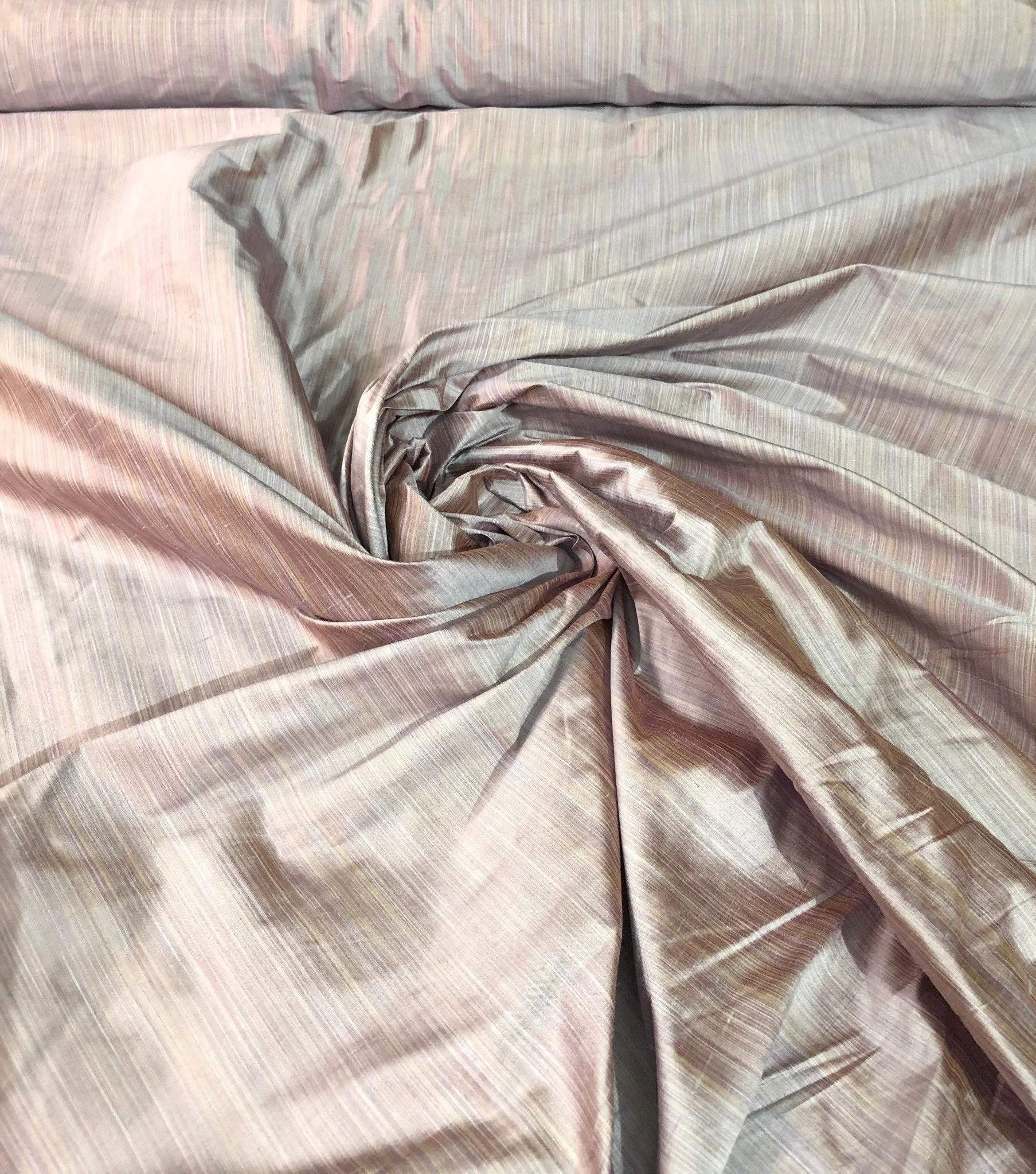 Silk shantung pinstripes 54&quot; wide   Beautiful lilac color    Fabric sold bybthe yard