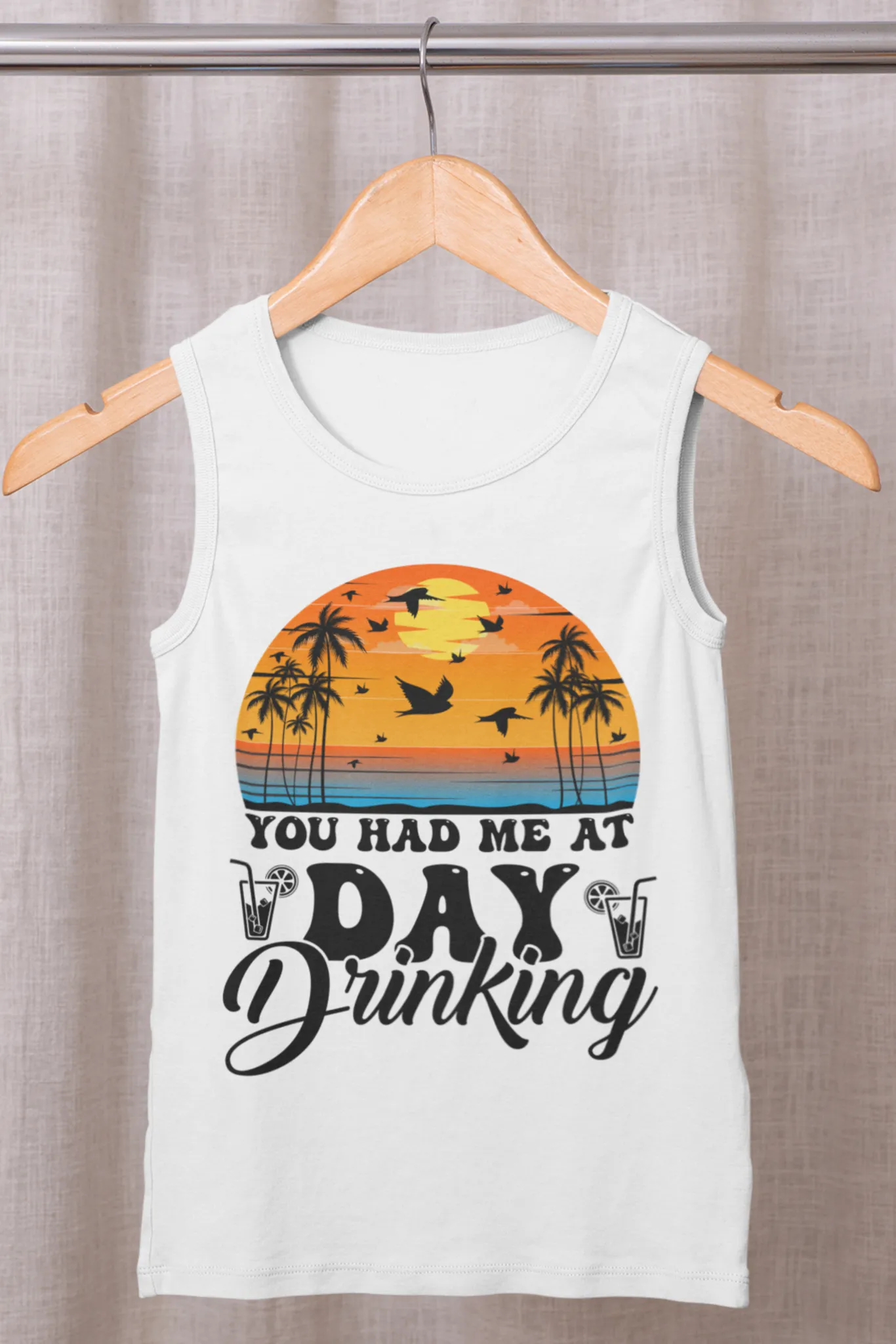 Women's Tank Top: Summer Beach